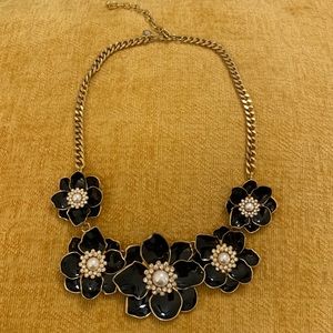 Joan Rivers Classic Collection enamel flower statement necklace